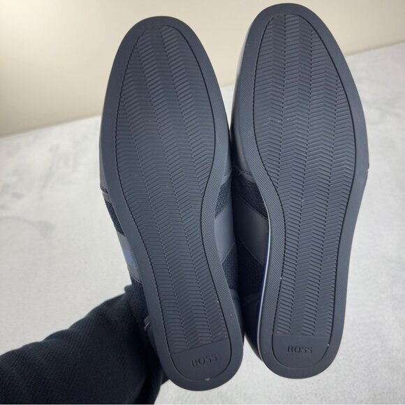 Hugo Boss Dark Sneakers with Blue Highlights - Picture 9 of 14